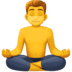 🧘‍♂️ man in lotus position display on Facebook